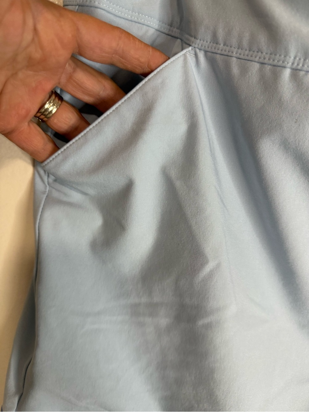adidas Light Blue Athletic Skort with Royal Blue and White Bands in size XL - Picture 3 of 12